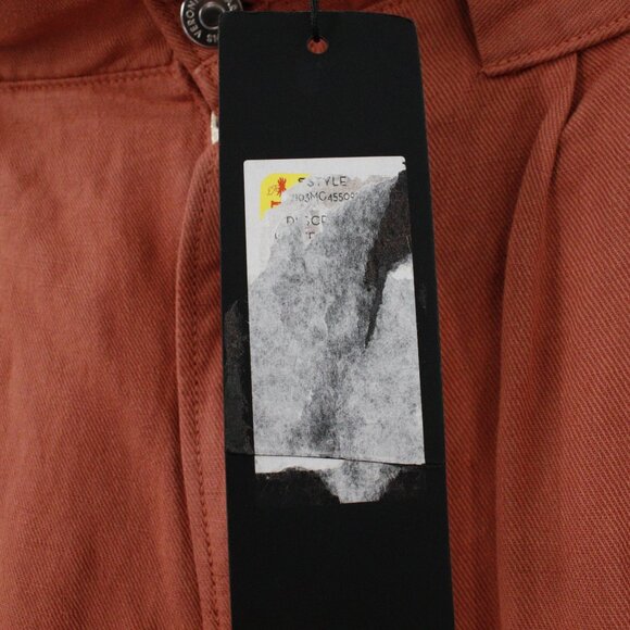 NWT Veronica Beard Pants Womens 10 Mocha Karter Linen Cotton High Rise Straight - Picture 4 of 16